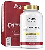 NaroVital Stoffwechsel Komplex - Hochdosiert mit Grüntee, Grüner Kaffee, Bittermelone, Guarana,...