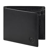 WONSEFOO Geldbörse Leder mit RFID Schutz | Portmonee Slim mit 9 Kartenfächer Wallet Portemonnaie...