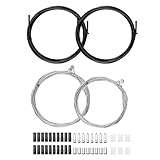 Lunyloer Fahrrad Schaltzug Set, 4 Stück Universal Fahrrad Bremszug, Bautenzug Seilzug Bowdenzug...