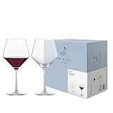 Zwiesel Glas Burgunder Rotweinglas Pure (2-er Set), anmutige Burgundergläser für Rotwein,...