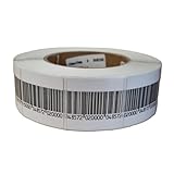 1000 Sicherungsetiketten RF Klebeetiketten 8.2 MHz - 1 Rolle mit Dummy Barcode deaktivierbar...