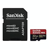 SanDisk Extreme PRO microSDHC UHS-I Speicherkarte 32 GB + Adapter & RescuePRO Deluxe (Für...