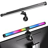 Quntis Computer Monitor Lampe mit Gaming Deko RGB Hintergrundbeleuchtung, 40cm Monitor Light Bar mit...