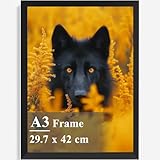A3-Bilderrahmen, Holz-Posterrahmen, 29,7 x 42 cm, Bilderrahmen für Familienbilder, Wandgalerie,...