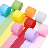 9 Rollen Krepppapier Luftschlangen Pastell Krepppapier Handwerk Party Luftschlangen für Hochzeit...