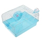 GARVALON Tragbarer Hamsterkäfig mit Futter und Wassernapf Laufradspielzeug Hochwertigem Geeignet...