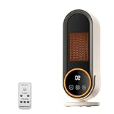 Journeyside 1200W Heizlüfter, Keramikheizung Heizlüfter mit 2 Temperatureinstellungen, 30/60/90...
