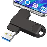 gaborlet USB C Stick 512GB 2 in 1 USB Stick 512GB Metall USB 3.0 Speicherstick Mini USB Flash...