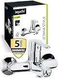 aquaSu® Badewannenarmatur Jetmix Style, mit Typ 1/2 '' Brauseabgang unten und Umstell-Funktion,...