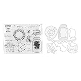 RASTKY Transparenter Weihnachtsstempel für Scrapbooking, Transparenter Stempel für DIY-Kreationen,...