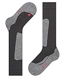 FALKE Unisex Kinder Skisocken Active Ski K Kh Wolle Funktionsmaterial warm dick 1 Paar, Schwarz...