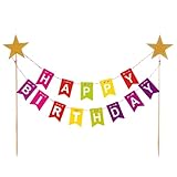 Happy Birthday Tortendeko,Alles Gute Zum Geburtstag Kuchen Topper Bunting Set,Regenbogen...