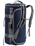 MIER Reisetasche große Sporttasche wasserdicht Sportrucksack mit Schuhfach umwandelbar in Rucksack,...