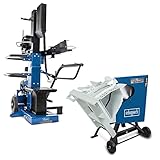 Scheppach Set Holzspalter stehend Compact 15T 400V mit Scheppach Wippkreissäge HS720 | SägeblattØ...