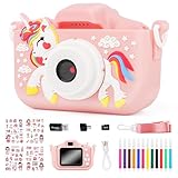 Digitalkamera Kinder, MXTIMWAN 1080P HD Kamera, 2,0”-Bildschirm Anti-Drop Fotoapparat Kinder, mit...