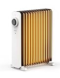 PELONIS Ölradiator 2500W, Mobile Ölradiator Energiesparend 13 Rippen mit Thermostat & 3...