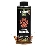 alphazoo Premium Lachsöl Hunde & Katzen 250 ml, Omega 3 & 6 Fischöl für Hunde - abgefüllt in...