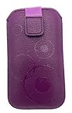 Handy Tasche Schutz Hülle Etui Slim Case Sleeeve Gürteltasche lila für Nokia 225 4G, Nokia 105...