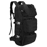 VINBAGGE Wanderrucksack Rucksack Militär Herren Damen Wasserdicht Taktischer Rucksäcke 30L Schwarz...