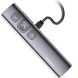 NORWII N95 Wiederaufladbarer Präsentations Klicker für Powerpoint Klicker mit Soft- und Big-Taste,...