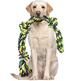 RIO Direct Hundespielzeug Seil für große Hunde, 70cm/27,56inch, XL Tau/Hundeseil Spielzeug mit 3...