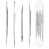 4 Stück Dotting Pen Set, Professional Edelstahl Strass Nail Art Dotting Tools Dual-Ended Strass...