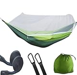 Hängematte Camping Outdoor 290 X 140 cm Doppel-Hängematte Mit Moskitonetz, Hängemattenbett Für...