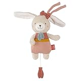 Fehn Mini-Spieluhr Hase fehnNATUR - Kuscheltier & Einschlafhilfe mit Baumwolle (kbA) - beruhigende...