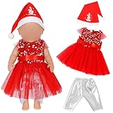 Jorzer 18-Zoll-Puppenkleidung, weihnachtliche amerikanische Puppenkleidung, inklusive...