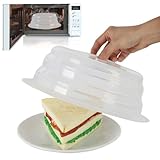 10.6 Silikon Mikrowellen-Abdeckhaube mit Dampfauslass & Griff Hitzebeständig Mehrzweck...