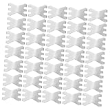 VERDANVERSE 100 Stück Aluminium Bandage Clips Metallverbinder Wiederverwendbare Fixierbügel für...