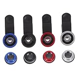 KOMBIUDA 4 Stück Teiliges Smartphone Kamera Linsenset Weitwinkel Makro Fisheye Linse mit Clip...