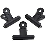 Schwarz Klammern Metall Bulldog Clips - Coideal 20 Pcs 50mm Klemmbrett Klammer Büroklammern Groß...