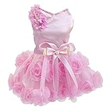 Hundekleid Luxus Welpenrock Hundekleidung Prinzessin Kleider Hochzeitsabendkleid Tutu Rock Rose...