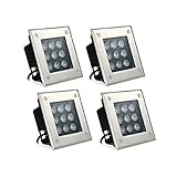 WZYDYDY LED Landschaftslicht dauerhaft Wasserdicht IP65 Park Eingebettet Dekorative Lichter Rasen...