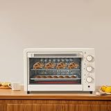 22L Elektrobackofen, Mini-Backofen mit einstellbarer Temperatur und 60-Minuten-Timer, Vielseitiger...