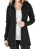 CMTOP Damen Sweatjacke Hoodie Kapuzenpullover mit Zipper Sweatshirt Jacke Langarm Pullover...