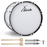 XDrum MBD-226 Marsch Bass Trommel, Fußball Pauke 26' x 12' (10,5 kg, 4 Ösen, Spannschrauben, inkl....