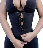 YIANNA Waist Trainer Damen Korsett Bauchweg Reißverschluss 9 Stahlknochen Corsage Sport Body Shaper...