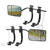 DzpKrka Towing Mirrors | 2 Stück Mit Klemmmontage Konvexe Anhängerspiegel - Rückspiegel...
