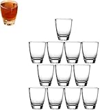 ACTIUSIS 12 Stück Schnapsgläser Glas, Kleine Likörgläser,35ml/3cl Shotgläser aus klarem Glas...