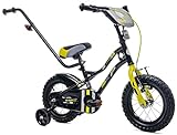 Sun Baby Tiger Bike Kinderfahrrad Jungen Fahrrad Stützräder | mit Abnehmbarer Schubstange | 12 14...