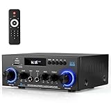 Romicta HiFi-Verstärker, Mini Bluetooth Stereo Audio Verstärker Receiver 12V/ 220V 800W 2 Kanäle...