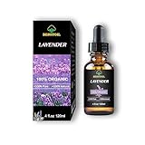 Ätherisches Bio-Lavendelöl - 100% reines, natürliches, gentechnikfreies, therapeutisches Produkt...