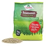 Verdurmax 1 kg Rasensamen - Hochwertige Mischung für 40m² dichten, strapazierfähigen &...