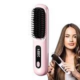 Thermische Haarbürste, Glättungsbürste, Touchscreen, 3 Modi, verstellbar, für Zuhause, Frauen,...