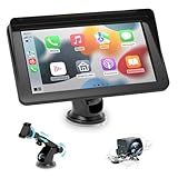 Carplay Display,Android Auto Bildschirm, 7-Zoll-Touchscreen mit Rückfahrkamera, Buddy Display mit...