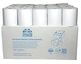 Double Dragon Thermopapier-Kassenrollen, 80 x 80 mm, geeignet für EPOS Epson, Star, Samsung,...