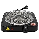 Closer Premium Einzel Kochen Feld 1000 W-5 Leistung Stufen Solides Kochen Feld Single für BüRo,...