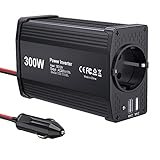 300W KFZ Wechselrichter LEICESTERCN Spannungswandler 12v 230v Stromwandler 12 auf 230 Inverter mit...